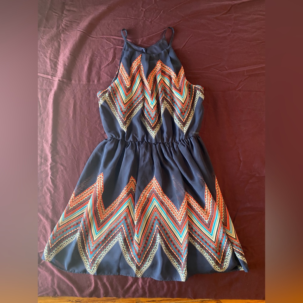 Blue Aztec Dress